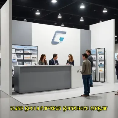 stand booth pameran bondowoso terbaik